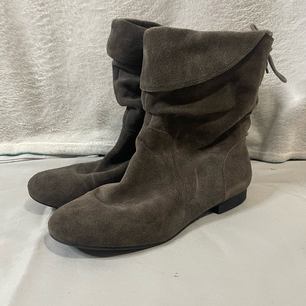 Gianni Bini Brown Suede Ankle Boots